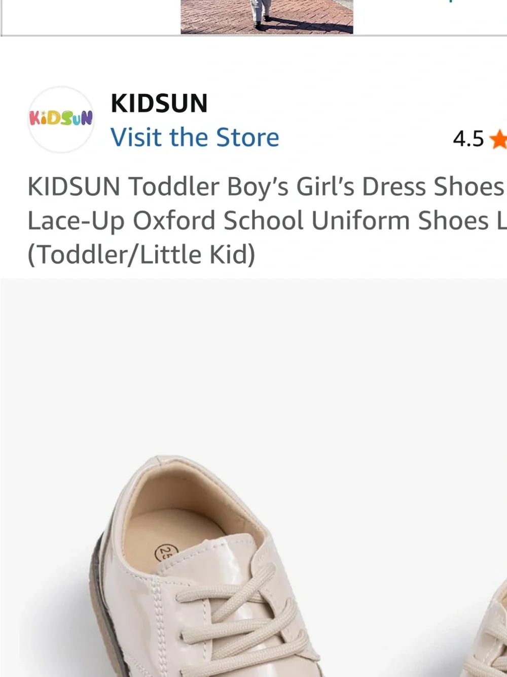 Classic Kids Lace-Up Brogue Shoes in Cream. Boys. Or girl. Unisex